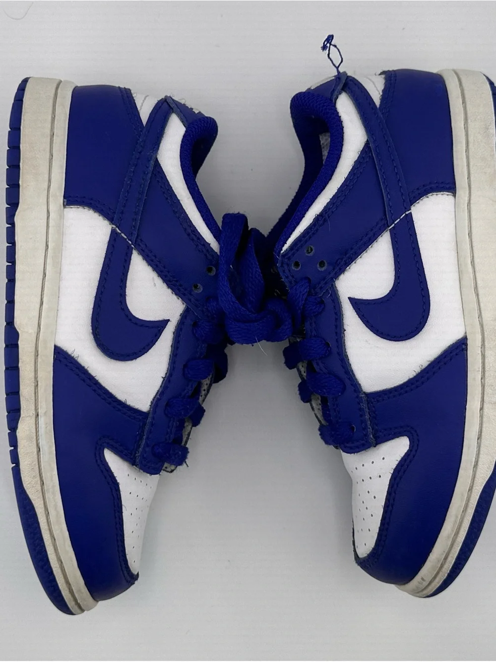 Nike Kids Blue and White Low-Top Sneakers
